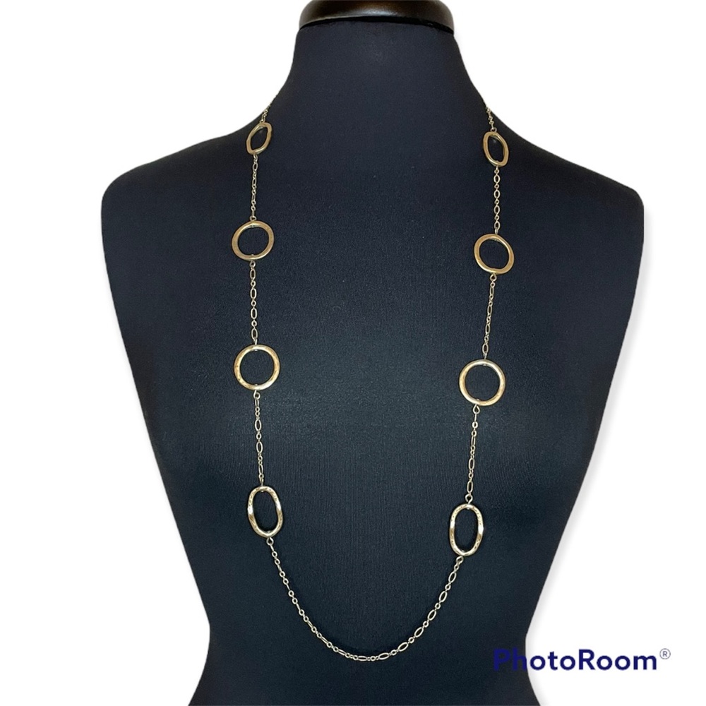 Banana Republic Long Chain Station Necklace